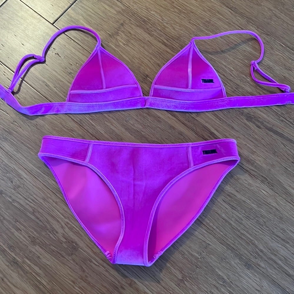 Bright Purple Triangl Bikini